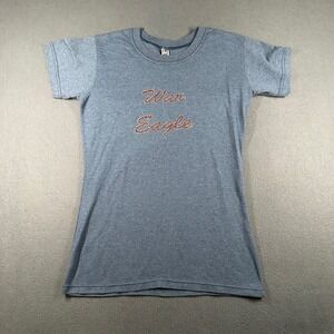 Auburn Tigers Shirt Womens Large Boxercraft Girl War Eagle Blue SS T-Shirt Fitte